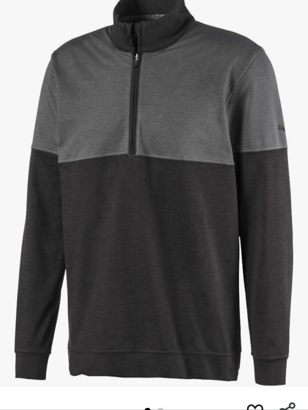 Puma  Cloudspun Warm Up 1/4 Zip Noir-quiet Shade